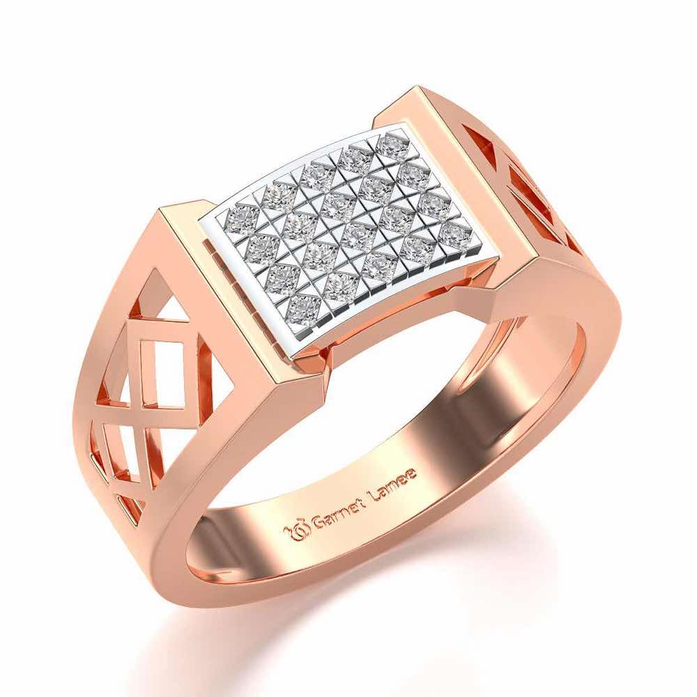 Impression Ring For Men - Rose Gold - Image 1
