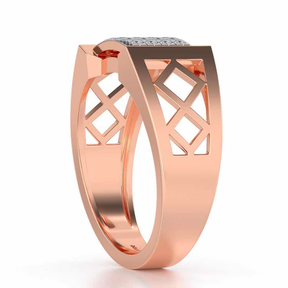 Impression Ring For Men - Rose Gold - Image 3
