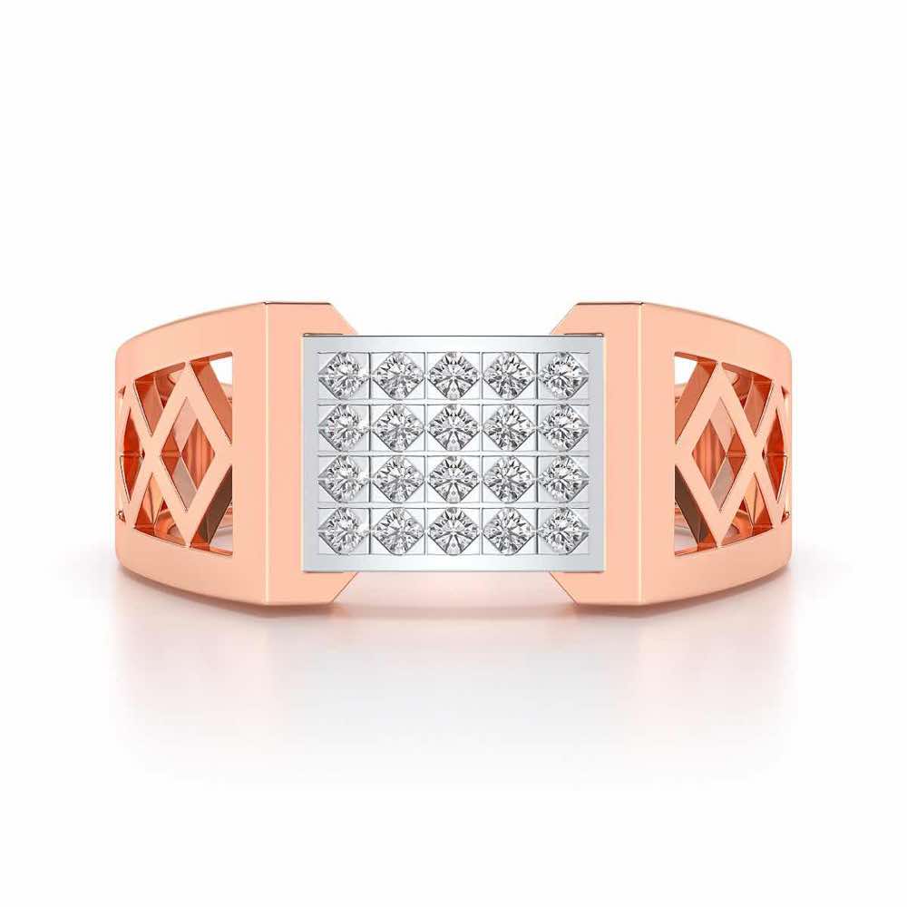 Impression Ring For Men - Rose Gold - Image 4