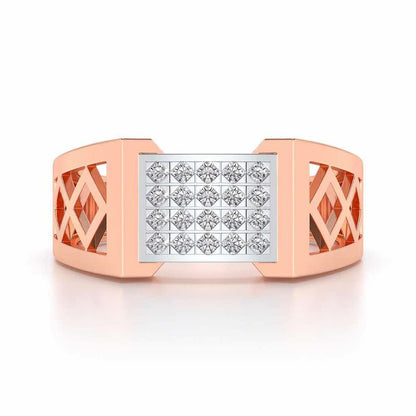 Impression Ring For Men - Rose Gold - Image 4