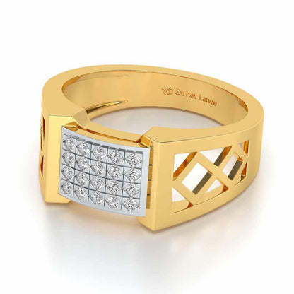 Impression Ring For Men - Yellow Gold - Image 2