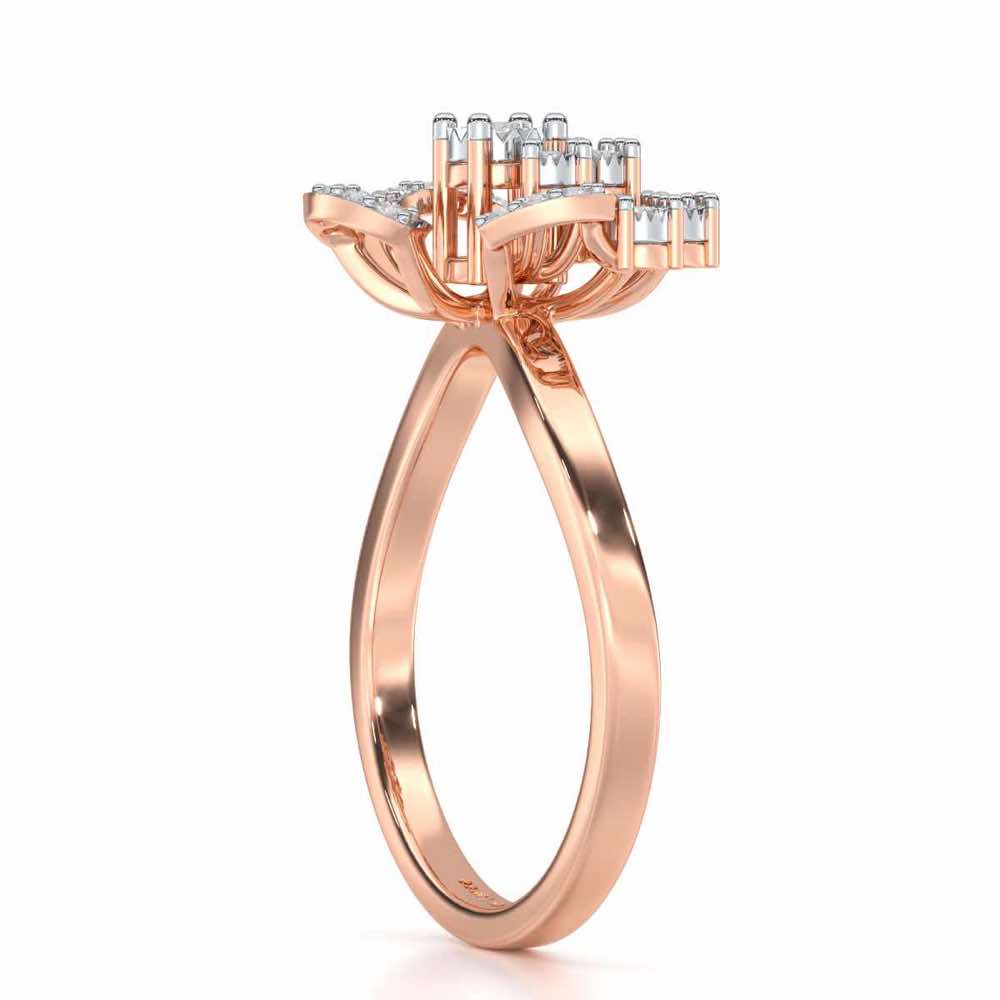 Inaya Glow Silver Ring - Rose Gold - Image 3