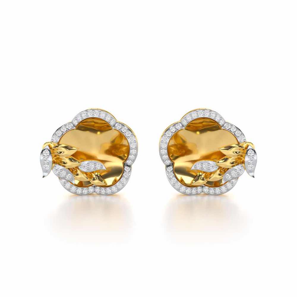 Incandescent Charm Silver Earrings - Yellow Gold - Image 1