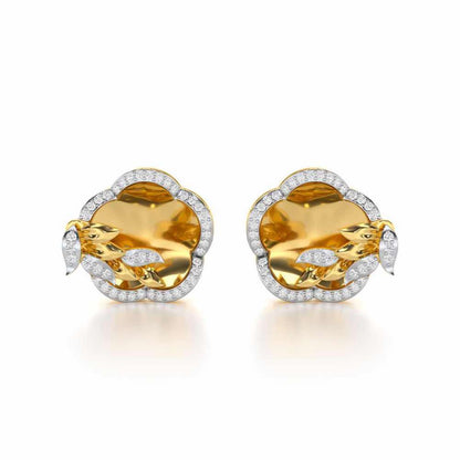 Incandescent Charm Silver Earrings - Yellow Gold - Image 1