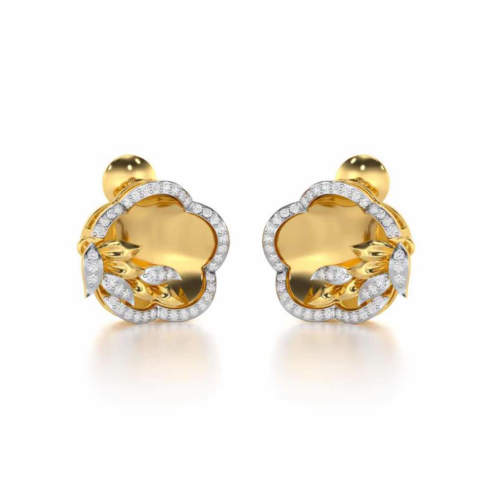 Incandescent Charm Silver Earrings - Yellow Gold - Image 2