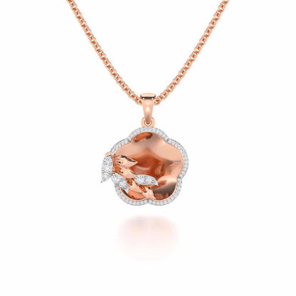 Incandescent Charm Silver Pendant - Rose Gold - Image 1