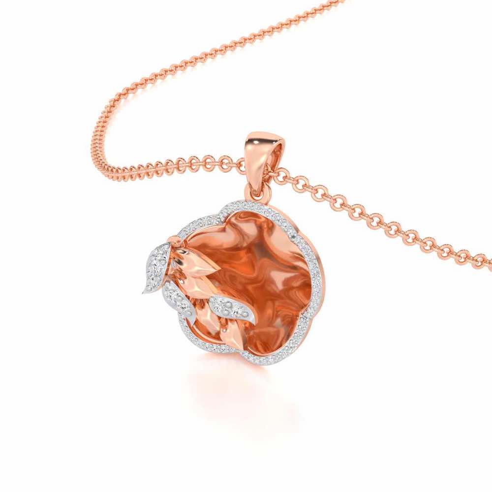 Incandescent Charm Silver Pendant - Rose Gold - Image 2