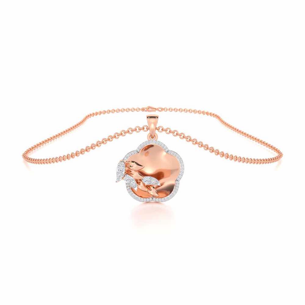 Incandescent Charm Silver Pendant - Rose Gold - Image 3