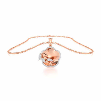 Incandescent Charm Silver Pendant - Rose Gold - Image 3