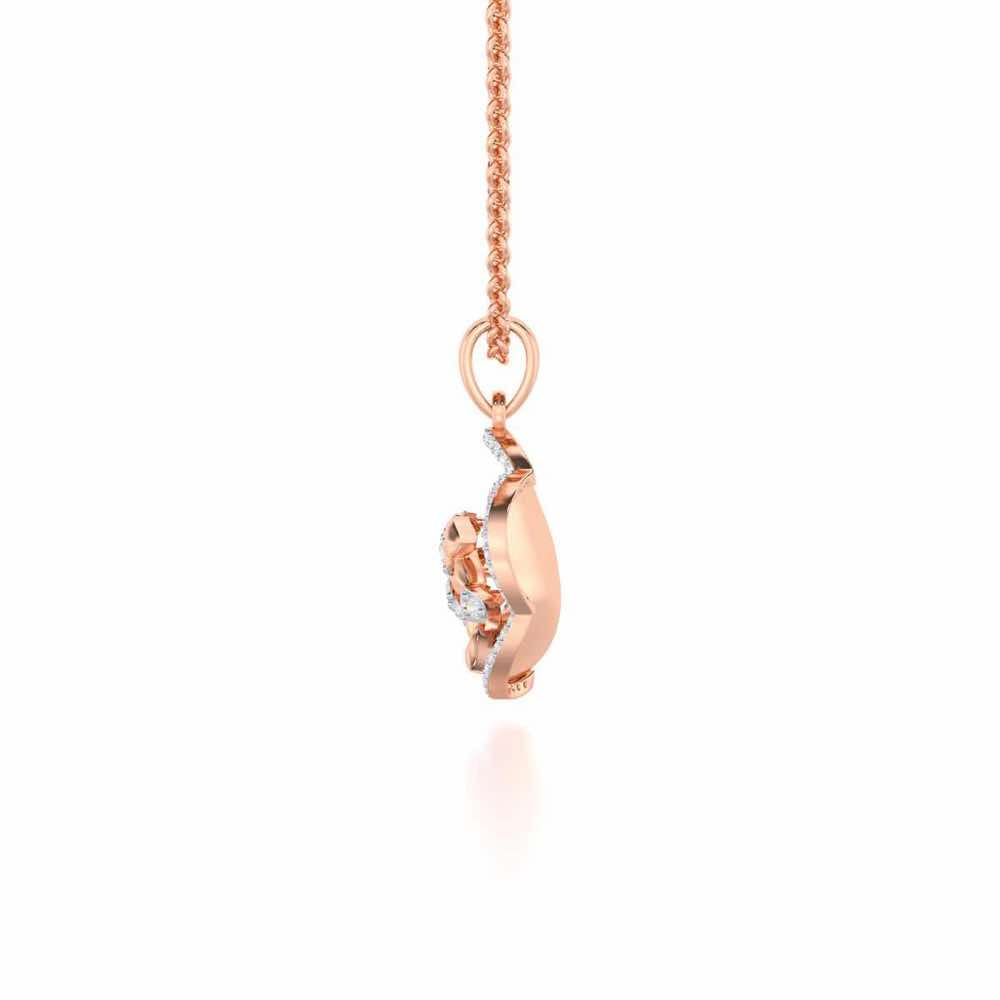 Incandescent Charm Silver Pendant - Rose Gold - Image 4