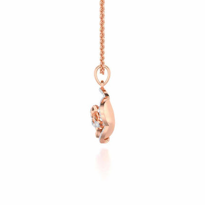 Incandescent Charm Silver Pendant - Rose Gold - Image 4
