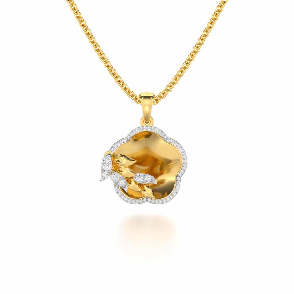 Incandescent Charm Silver Pendant - Yellow Gold - Image 1