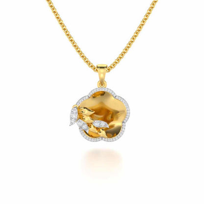 Incandescent Charm Silver Pendant - Yellow Gold - Image 1
