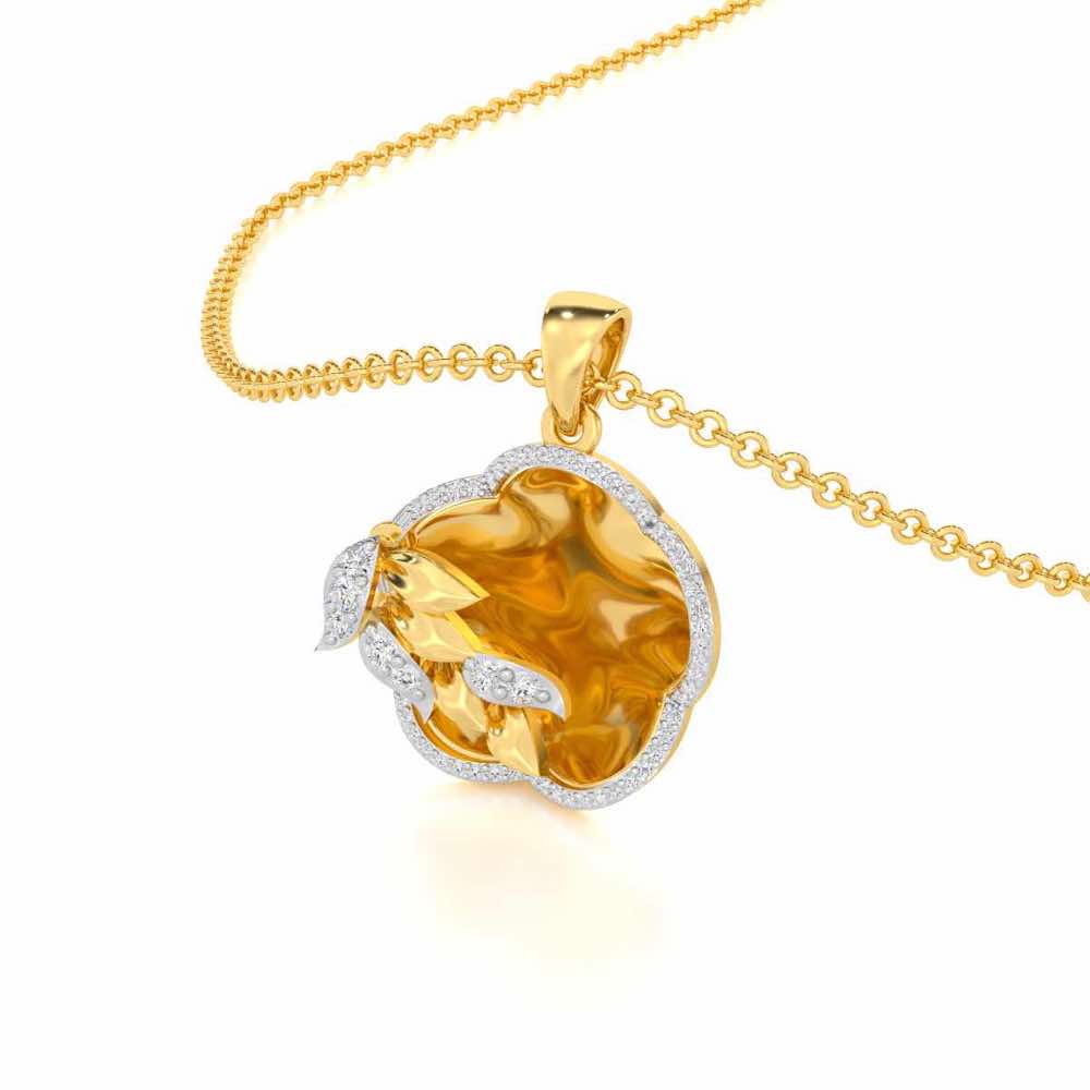 Incandescent Charm Silver Pendant - Yellow Gold - Image 2