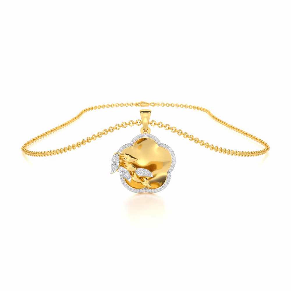 Incandescent Charm Silver Pendant - Yellow Gold - Image 3
