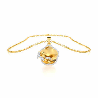 Incandescent Charm Silver Pendant - Yellow Gold - Image 3
