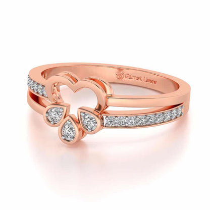 Incompletely Complete Silver Ring - Rose Gold - Image 2