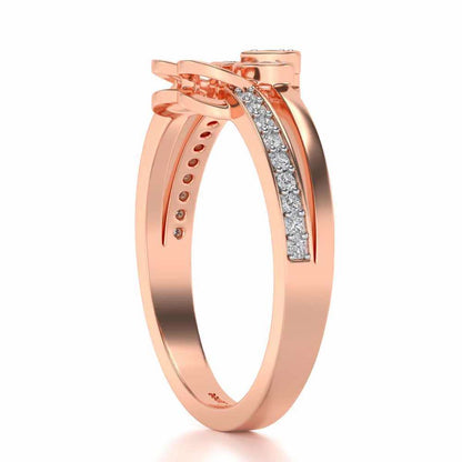 Incompletely Complete Silver Ring - Rose Gold - Image 3