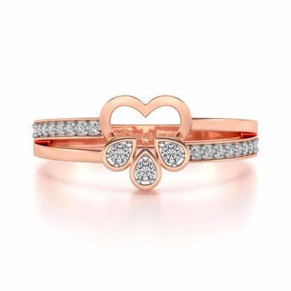 Incompletely Complete Silver Ring - Rose Gold - Image 4