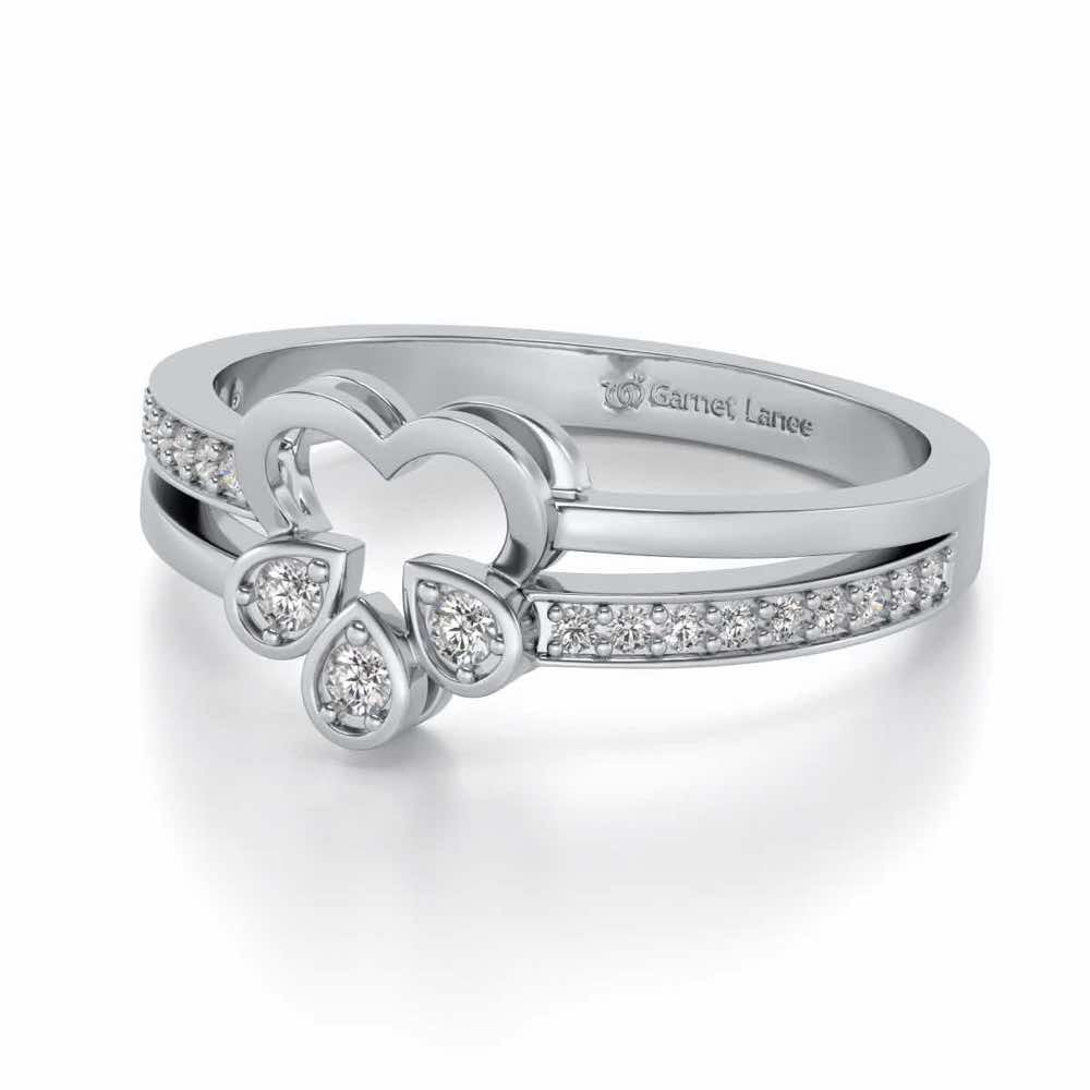 Incompletely Complete Silver Ring - White Gold - Image 2