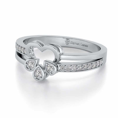 Incompletely Complete Silver Ring - White Gold - Image 2