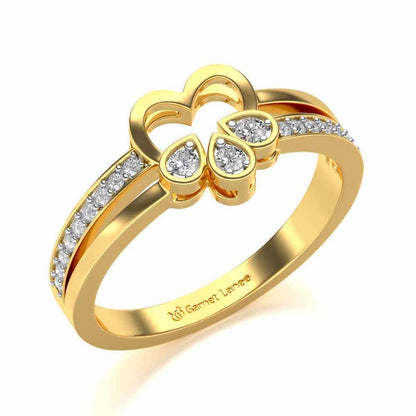 Incompletely Complete Silver Ring - Yellow Gold - Image 1