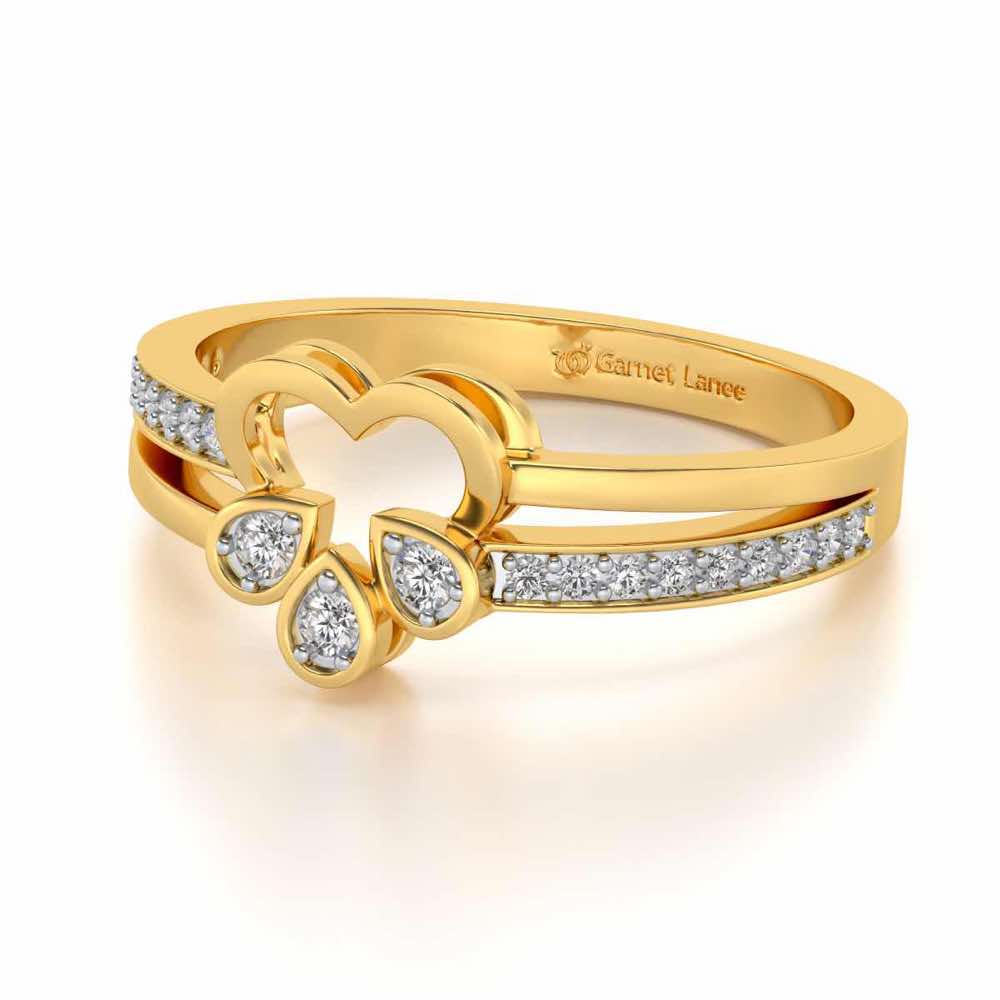 Incompletely Complete Silver Ring - Yellow Gold - Image 2