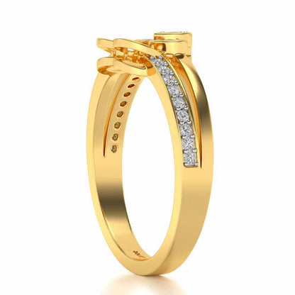 Incompletely Complete Silver Ring - Yellow Gold - Image 3