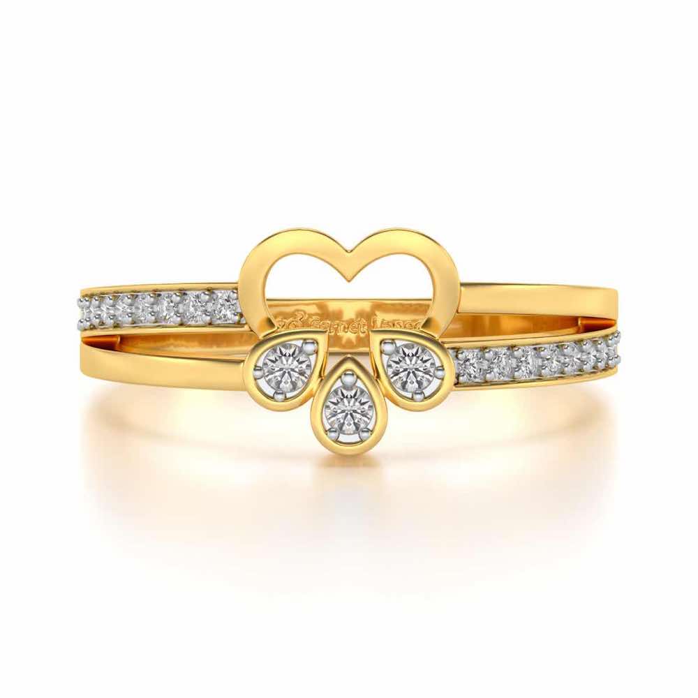 Incompletely Complete Silver Ring - Yellow Gold - Image 4