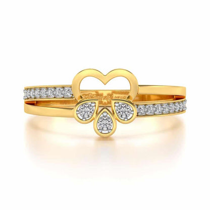 Incompletely Complete Silver Ring - Yellow Gold - Image 4