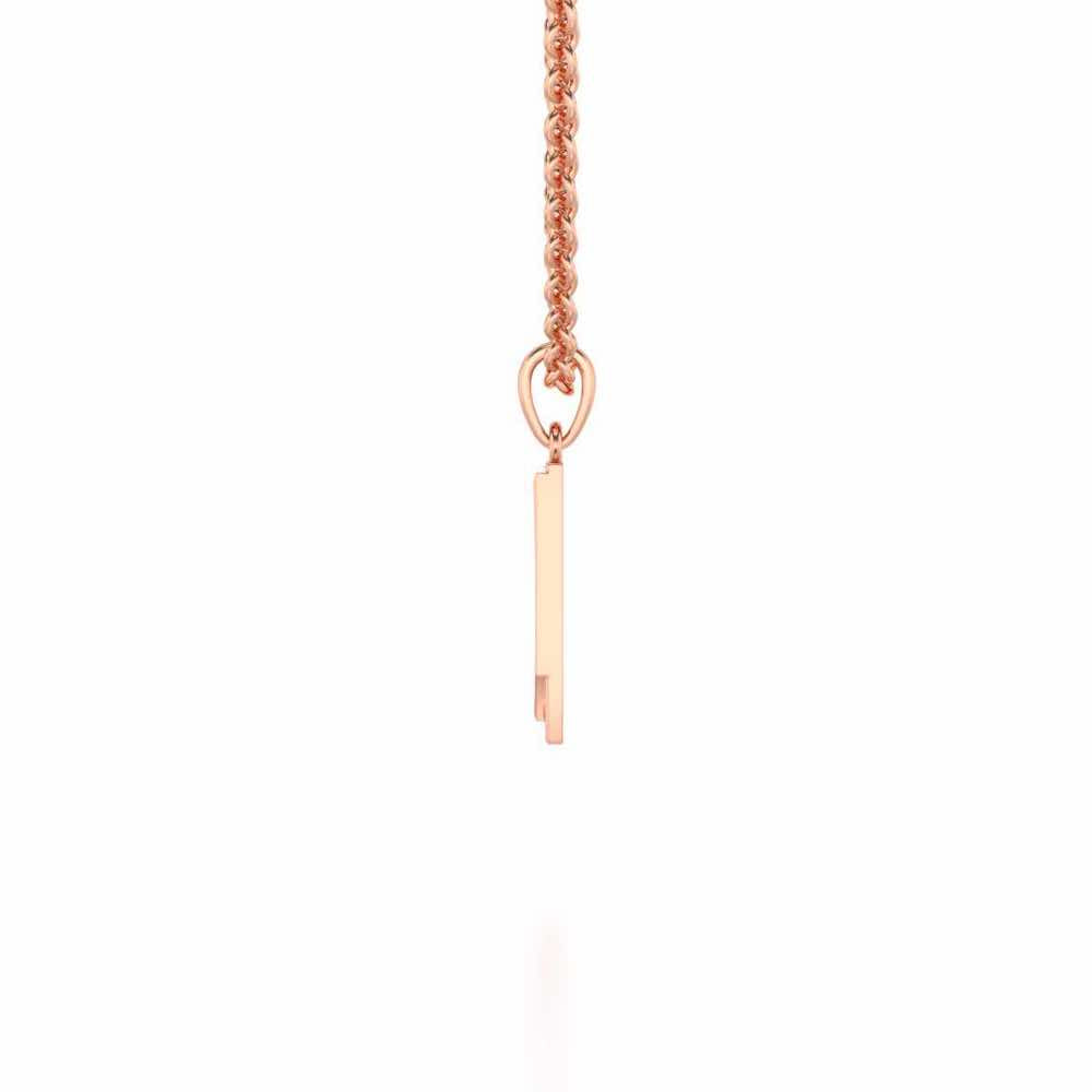 Indu Silver Pendant - Rose Gold - Image 3