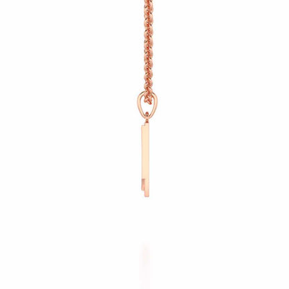 Indu Silver Pendant - Rose Gold - Image 3