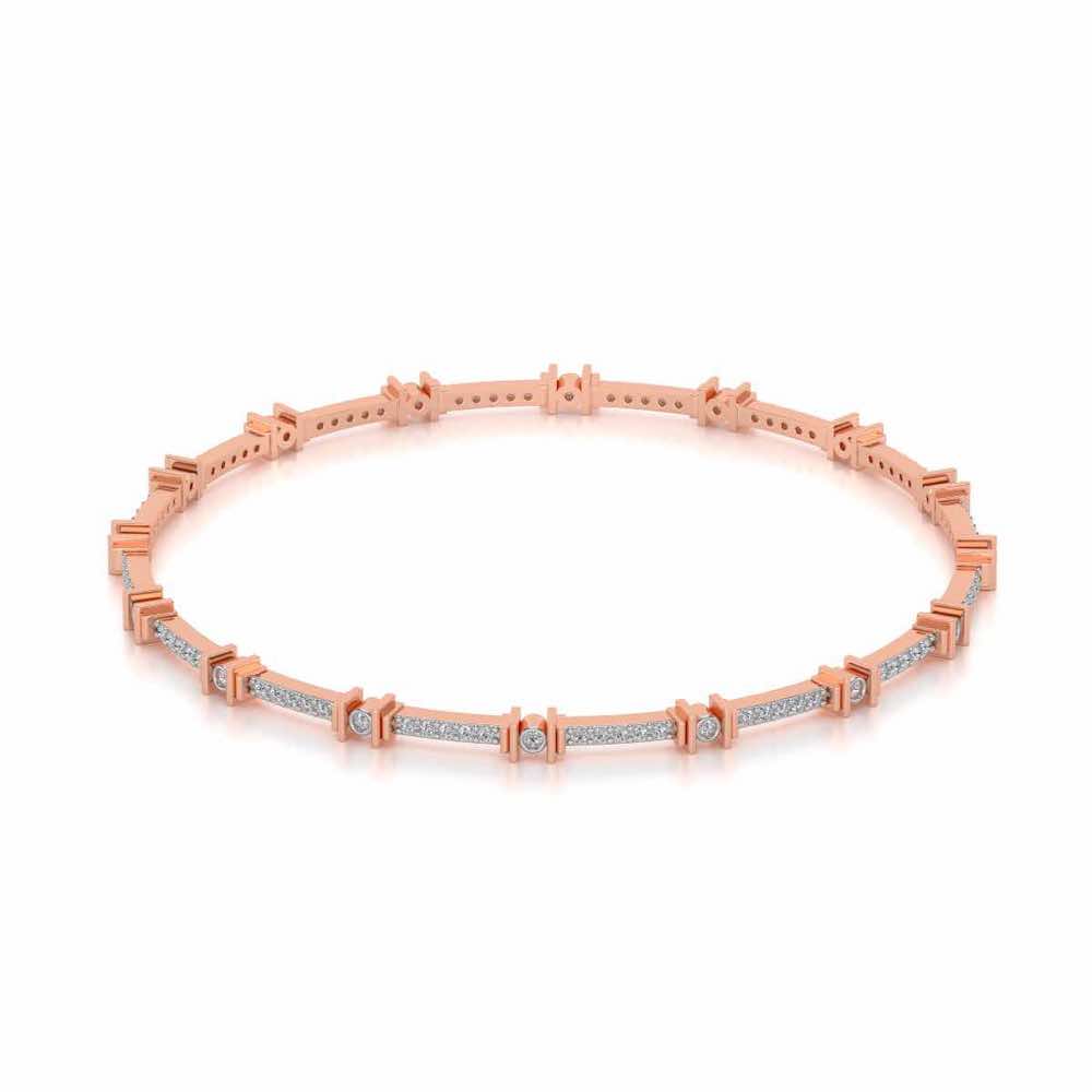 Indus Silver Bangles - Rose Gold - Image 2