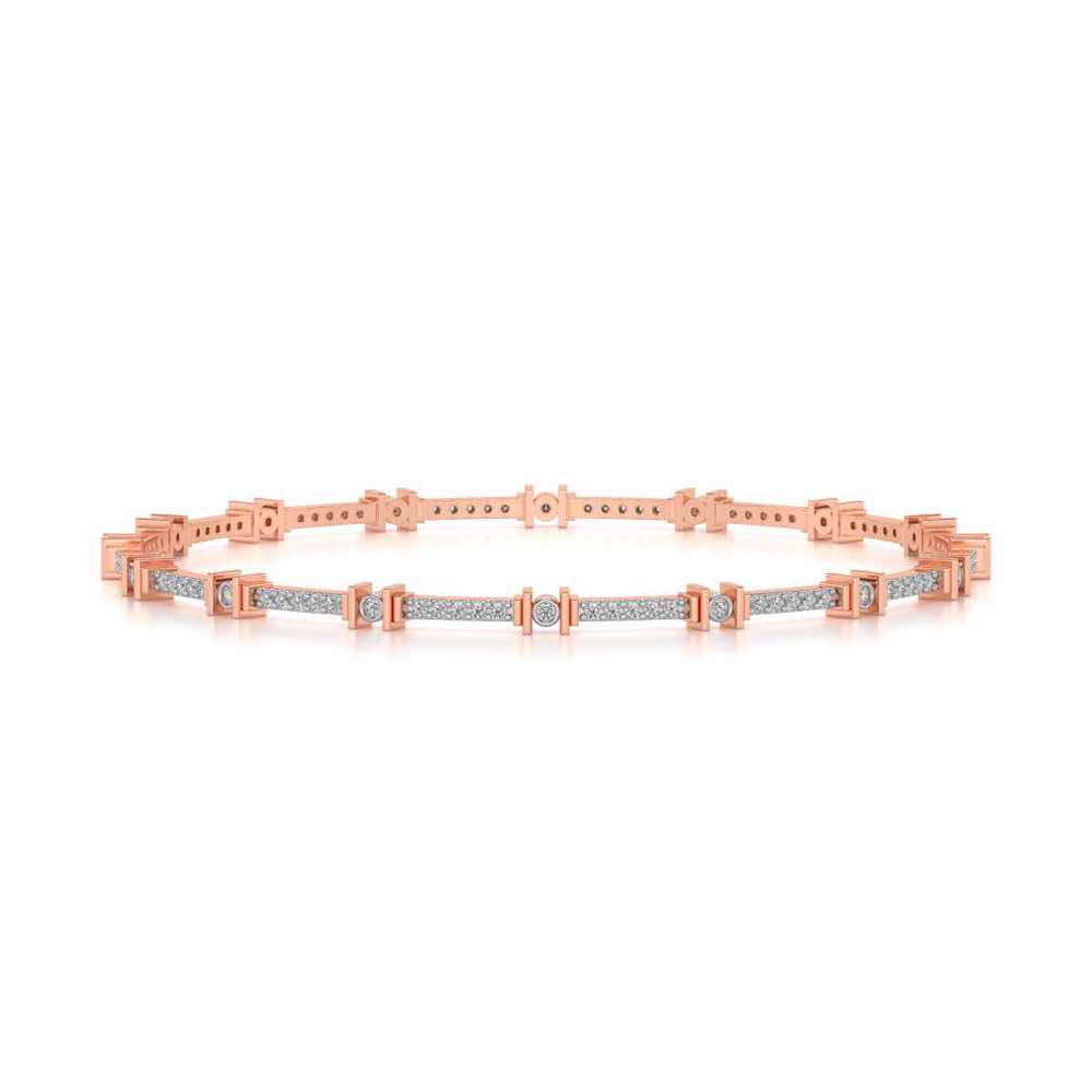 Indus Silver Bangles - Rose Gold - Image 4