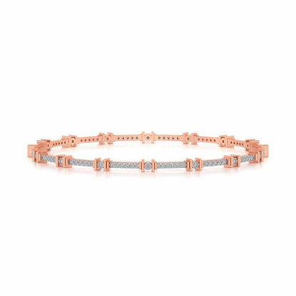 Indus Silver Bangles - Rose Gold - Image 4