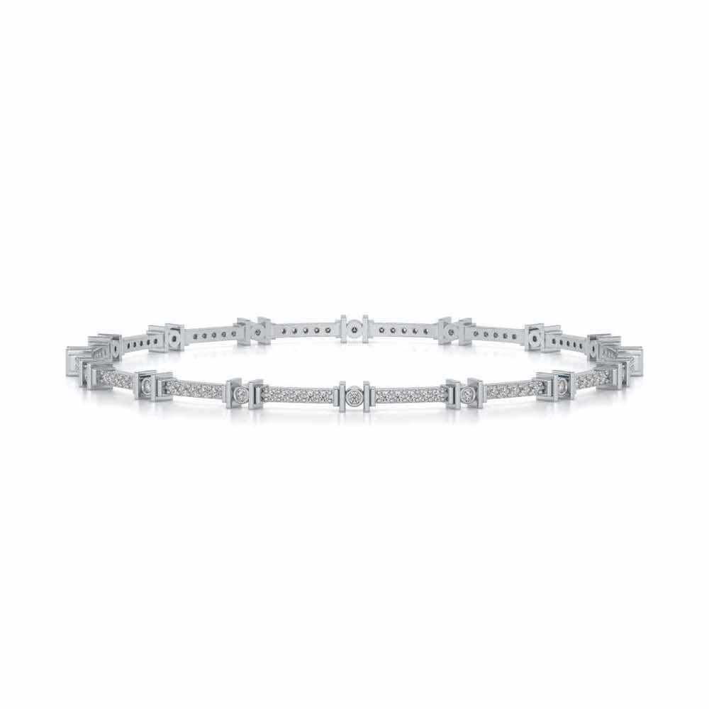 Indus Silver Bangles - White Gold - Image 4