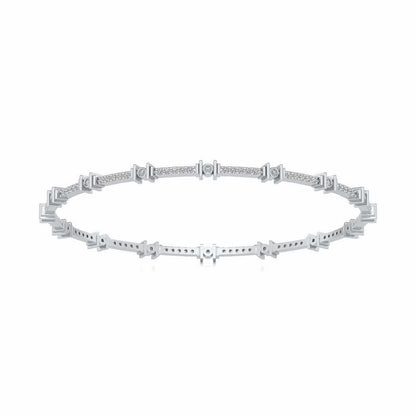 Indus Silver Bangles - White Gold - Image 5