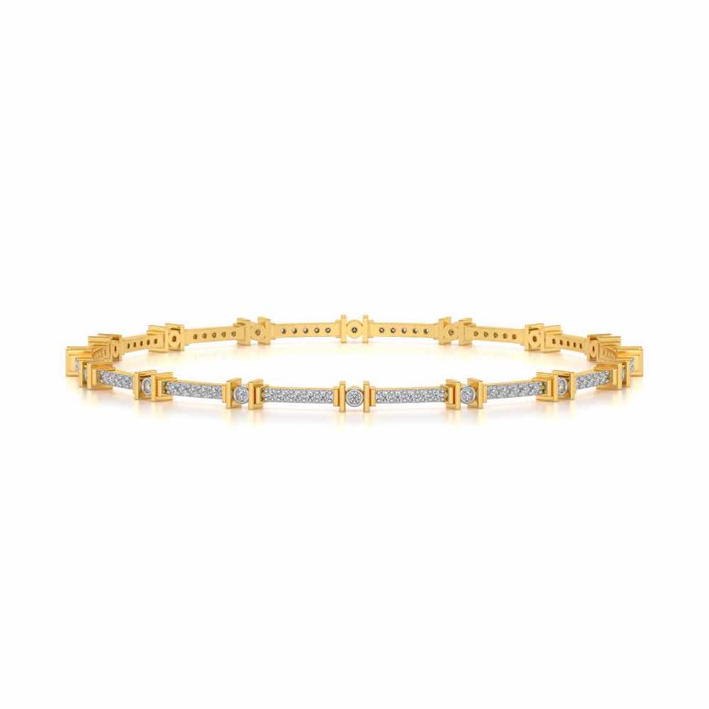 Indus Silver Bangles - Yellow Gold - Image 4