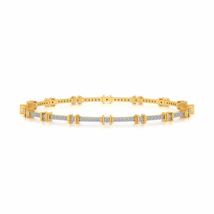 Indus Silver Bangles - Yellow Gold - Image 4