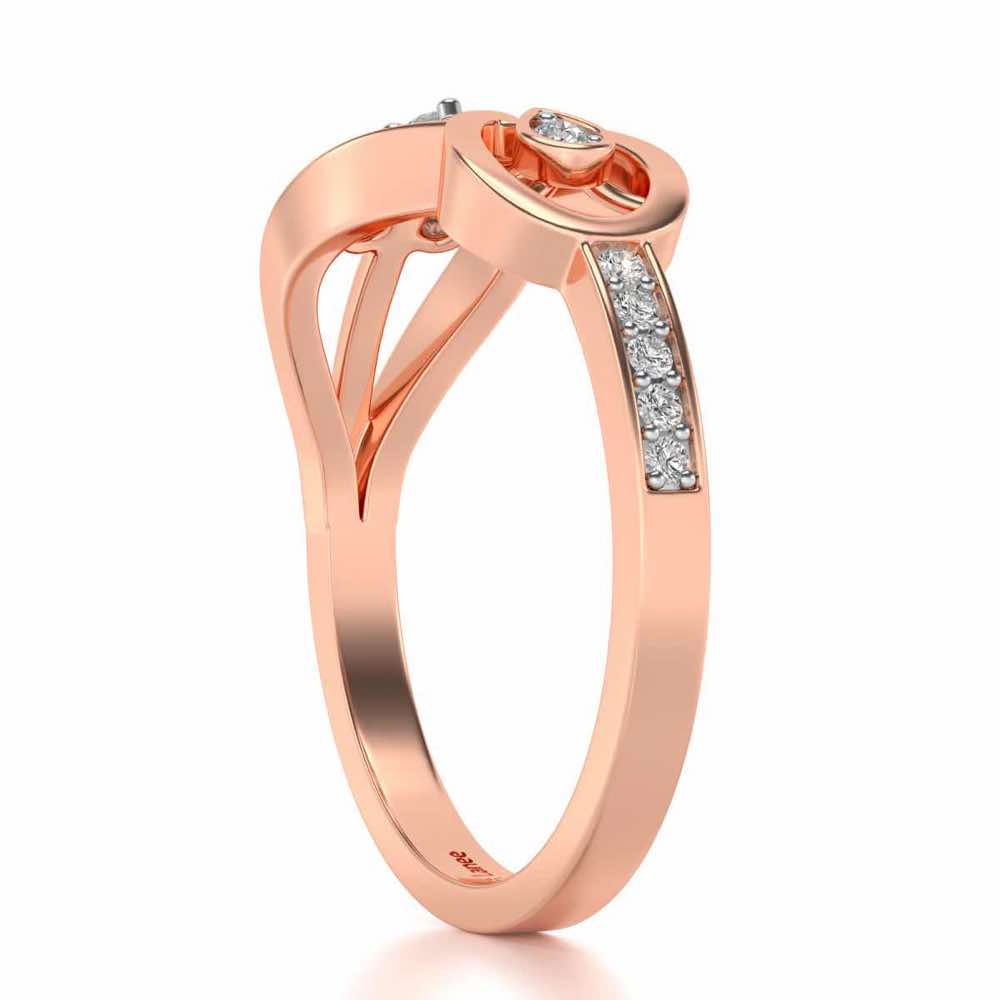 Infinitely Precious Silver Ring - Rose Gold - Image 3