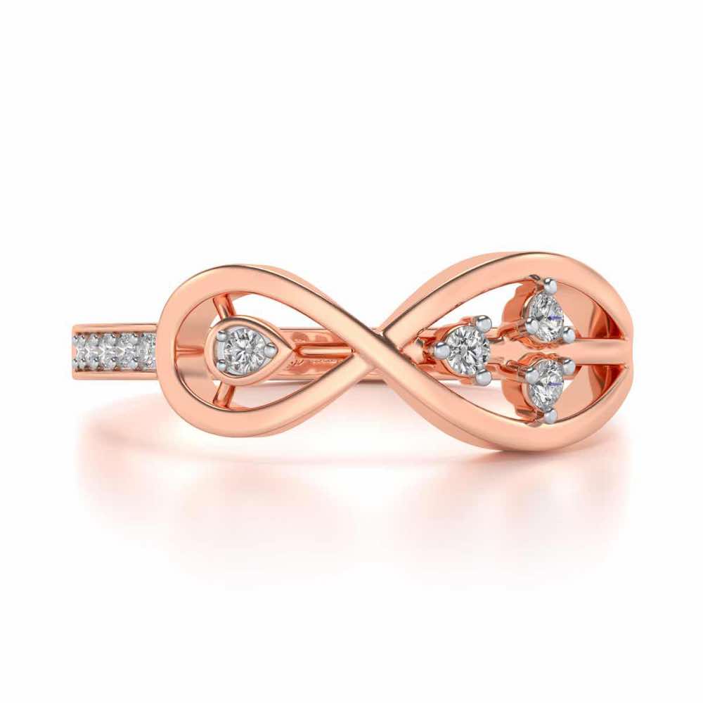Infinitely Precious Silver Ring - Rose Gold - Image 4