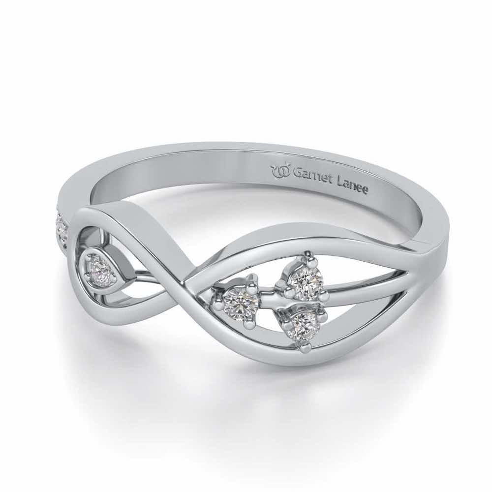 Infinitely Precious Silver Ring - White Gold - Image 2
