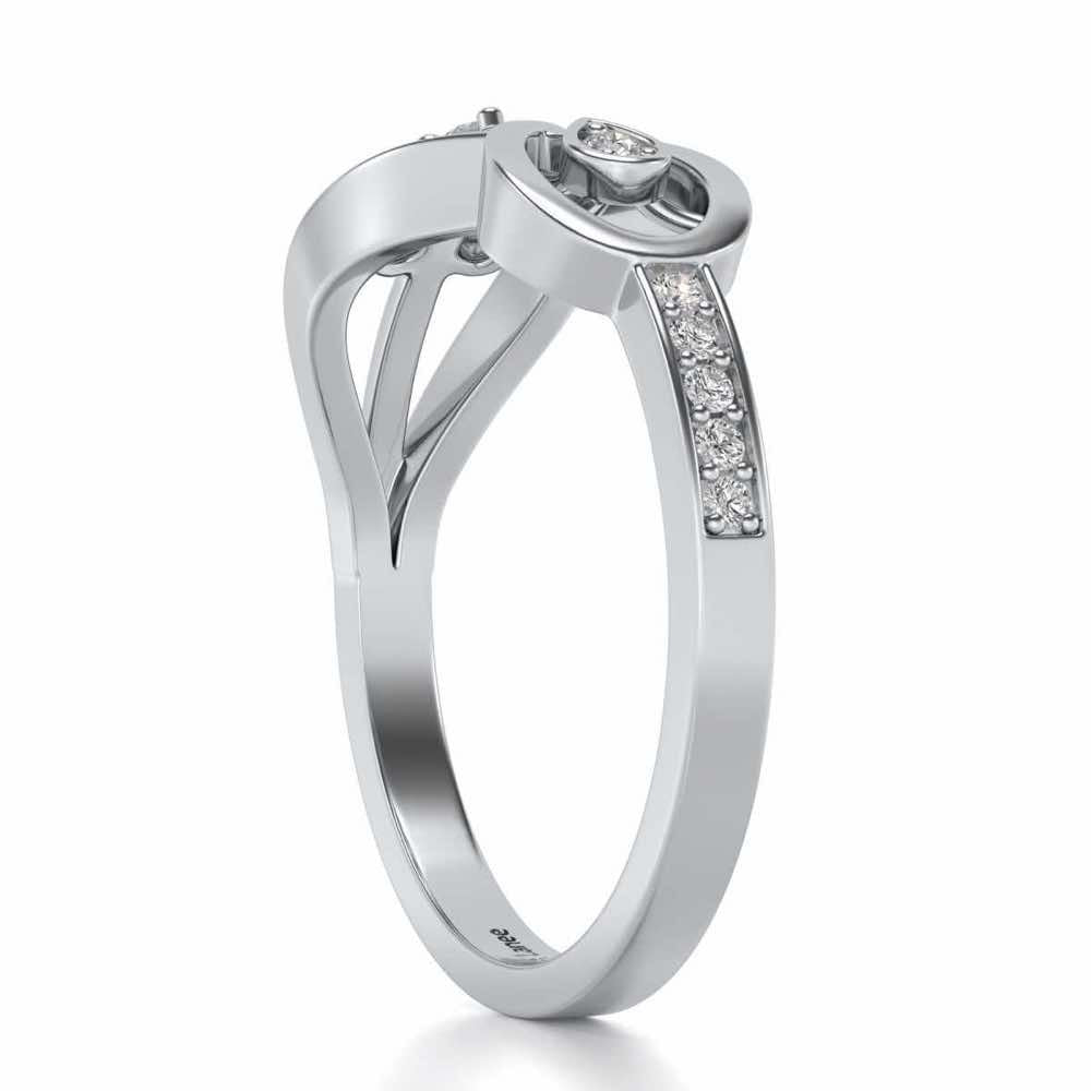 Infinitely Precious Silver Ring - White Gold - Image 3