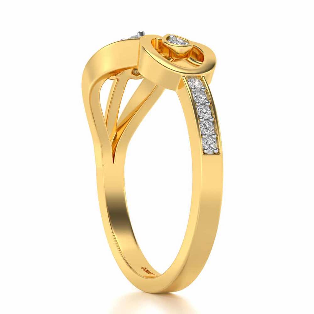 Infinitely Precious Silver Ring - Yellow Gold - Image 3