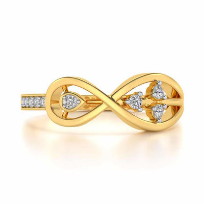 Infinitely Precious Silver Ring - Yellow Gold - Image 4