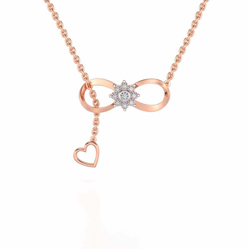Infinity Bloom Silver Pendant