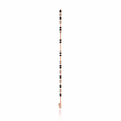 Infinity Butterfly Silver Mangalsutra - Rose Gold - Image 4