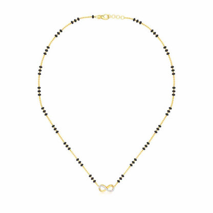 Infinity Silver Mangalsutra - Yellow Gold - Image 3