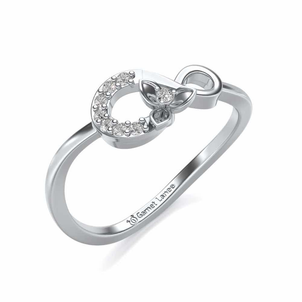 Infinity Flora Ring - White Gold - Image 1