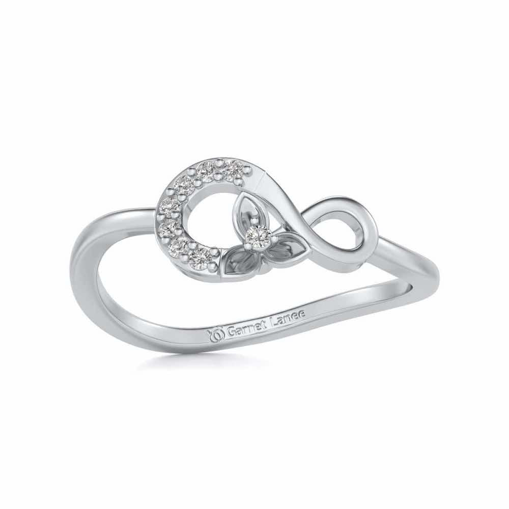 Infinity Flora Ring - White Gold - Image 2